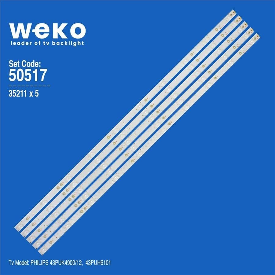 Wkset-5517 35211X5 Gj-2K15-430-D510-17.8Mm-V4(Pıtch 88.5Mm) 5 Adet Led Bar