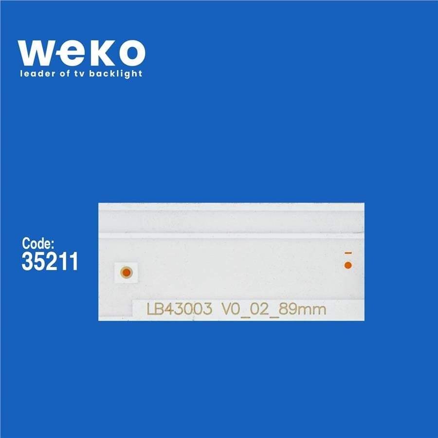 Wkset-5517 35211X5 Gj-2K15-430-D510-17.8Mm-V4(Pıtch 88.5Mm) 5 Adet Led Bar