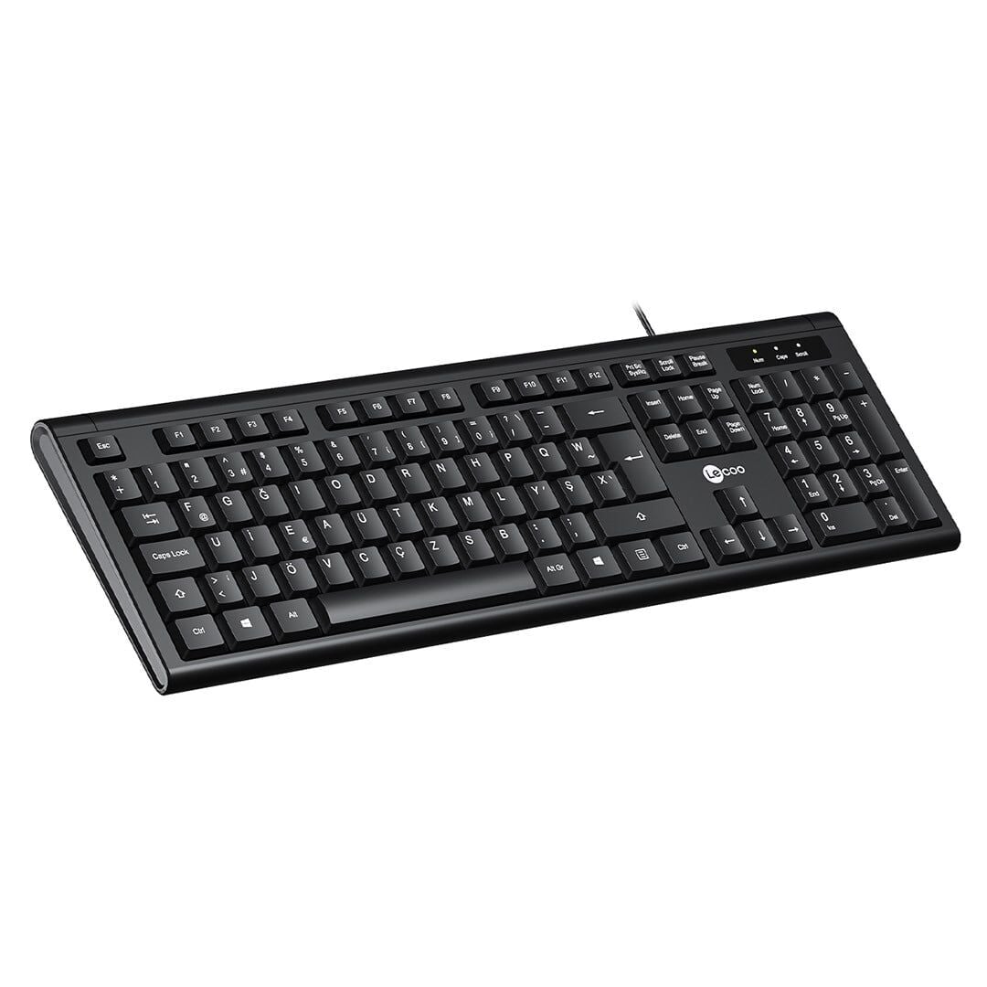 Lenovo Lecoo KB101 USB Kablolu Siyah Türkçe F Klavye