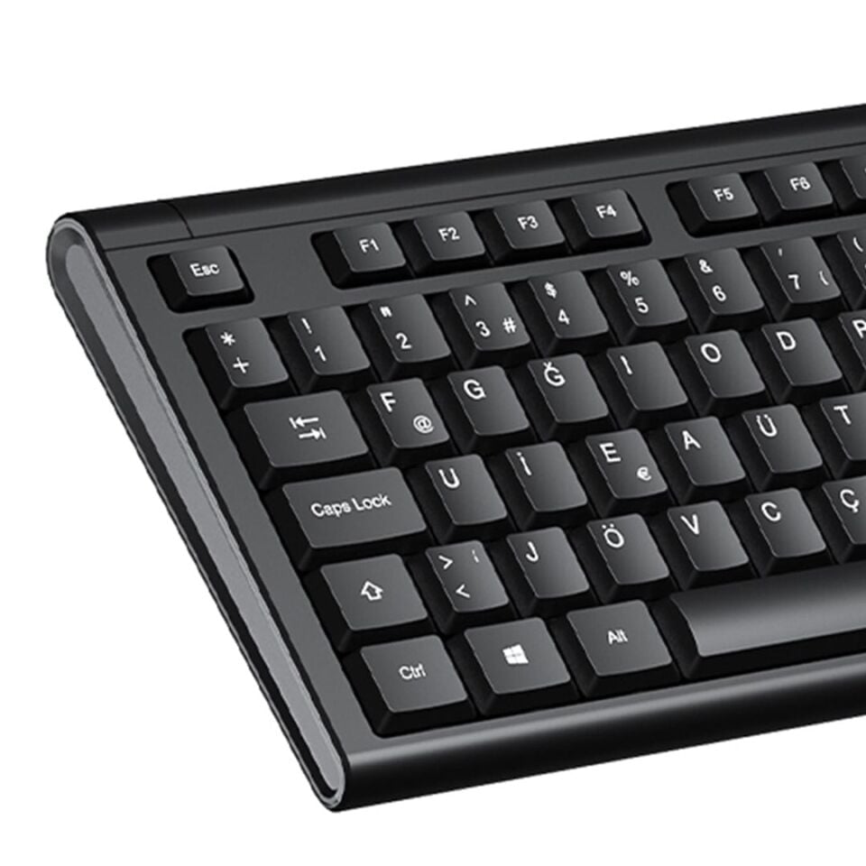 Lenovo Lecoo KB101 USB Kablolu Siyah Türkçe F Klavye