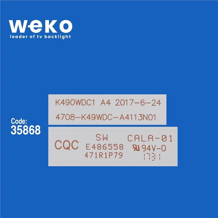Wkset-5532 35868X8 K490wdc1 A4 - 4708-K49wdc-A4113N01 8 Adet Led Bar