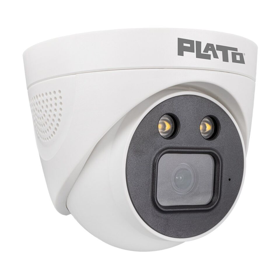 Plato PL-22996 5MP Color VU Mikrofonlu 3.6 mm 2 Atom LED AHD Dome Kamera
