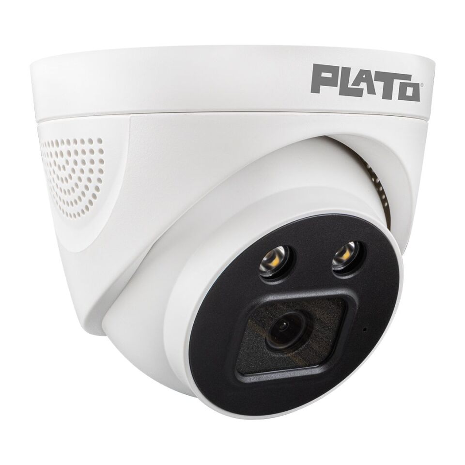 Plato PL-22996 5MP Color VU Mikrofonlu 3.6 mm 2 Atom LED AHD Dome Kamera