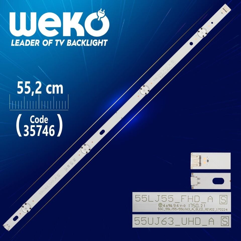 SSC_55LJ55_FHD_A/55UJ63_A_8LED_REV02_170224 - 55.2 Cm 4 Ledli - WK-1216 Led Tv Bar