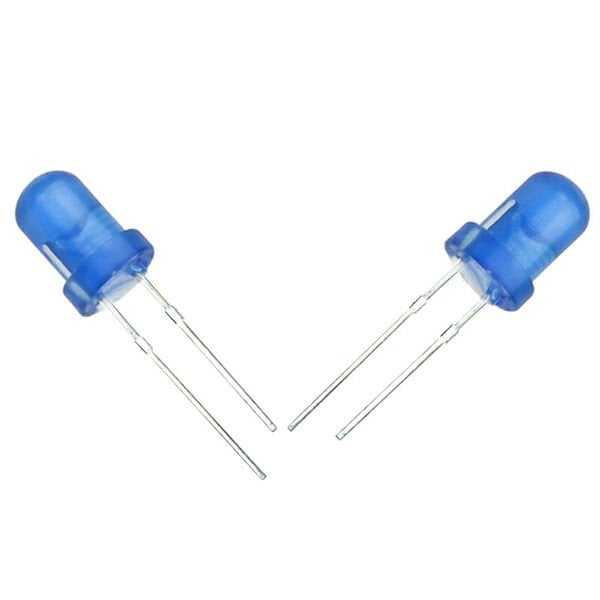 Halmet Mantar Led 5mm Mavi