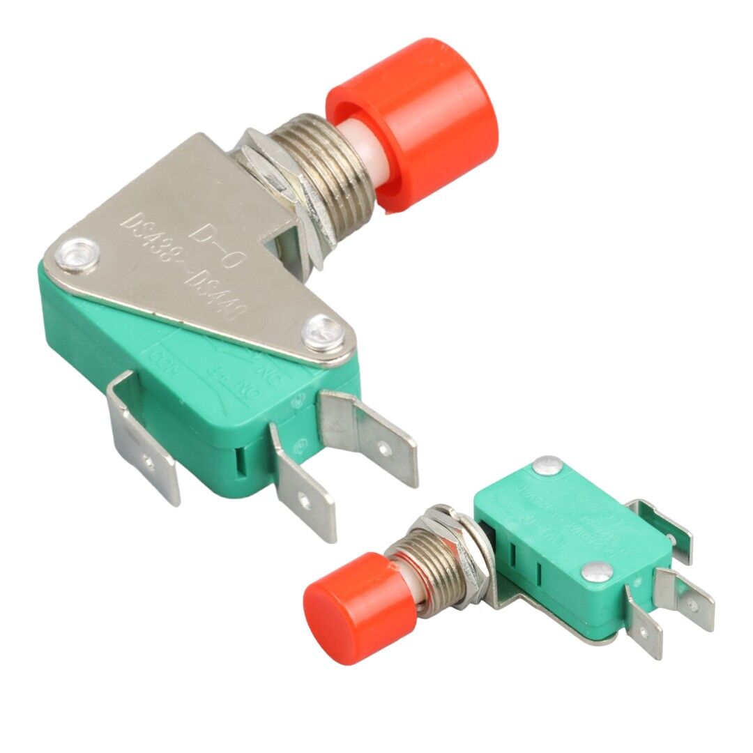 Powermaster IC-176E Micro Switch Kırmızı Butonlu 12Mm