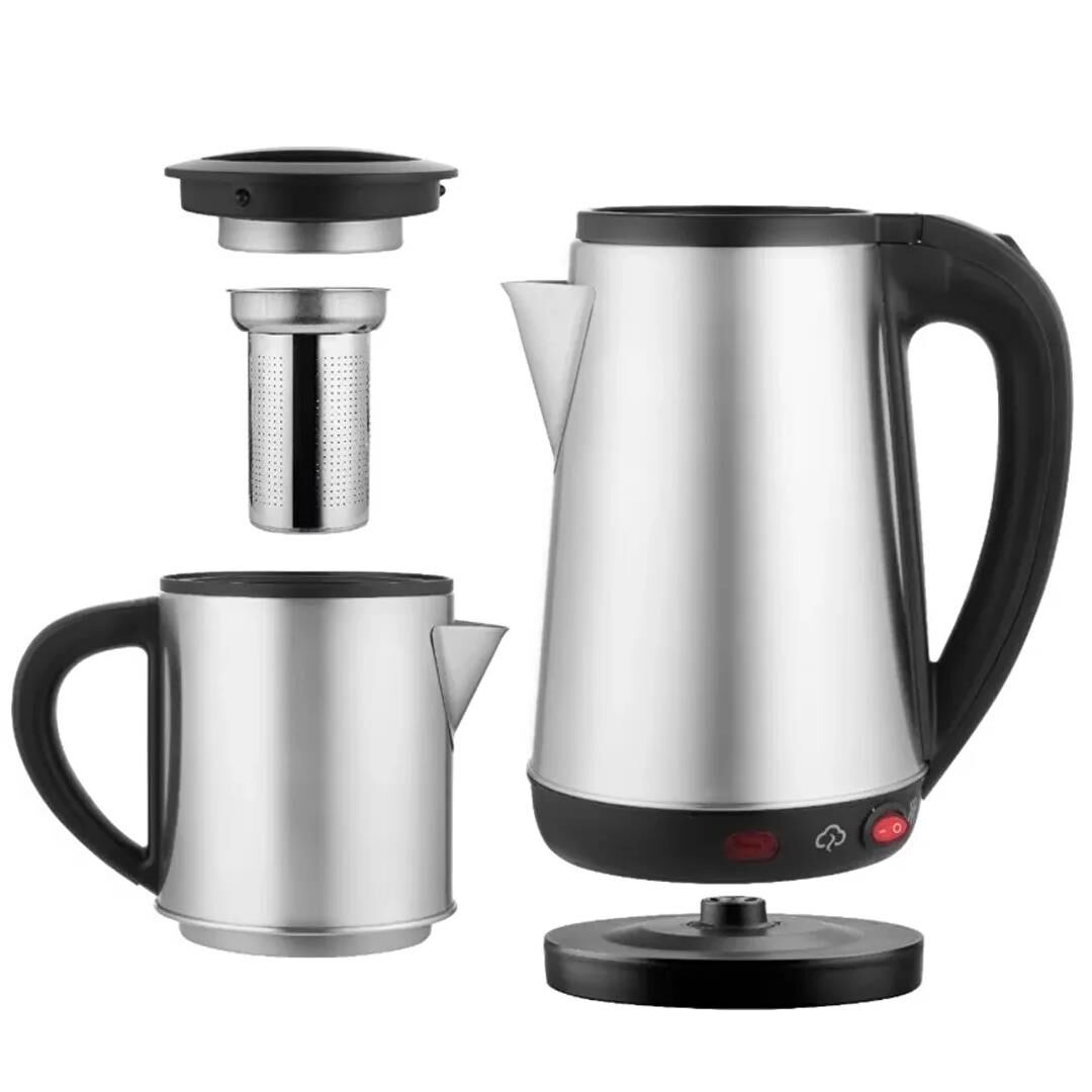 Crown CRW-2201 1800W 1.8 - 0.8 Litre Çelik Hazneli Çaycı