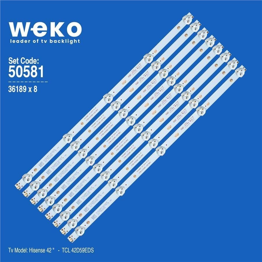 Wkset-5581 36189X8 K420wd7 A3  4708-K420wd-A3213K01 8 Adet Led Bar