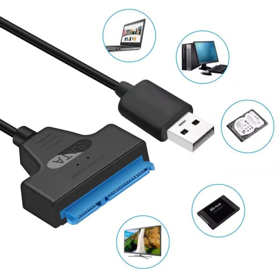 Powermaster SSD HDD Sata Data TO USB3.0 2.5'' Harddisk Kablo