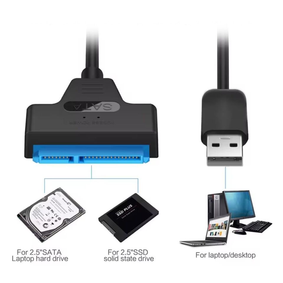 Powermaster SSD HDD Sata Data TO USB3.0 2.5'' Harddisk Kablo
