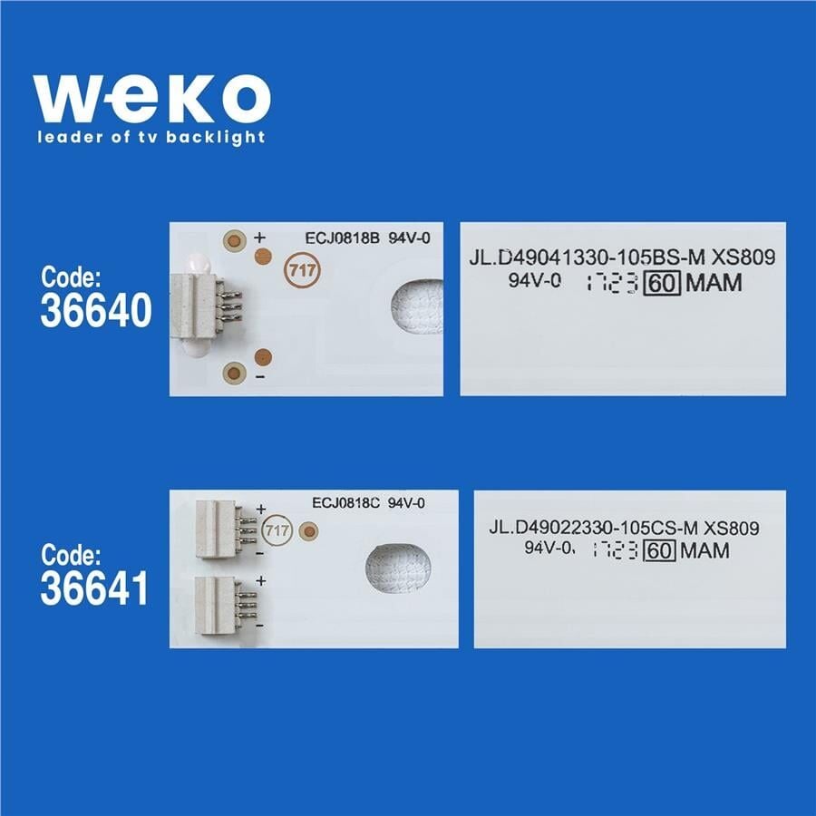 Wkset-5589 36640X8 36641X1 Jl.D49041330-105 9 Adet Led Bar