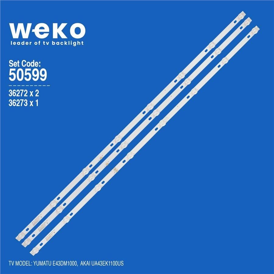 Wkset-5599 36272X2 36273X1 Js-D-Jp43dm (Ms-L1149L/R) 3 Adet Led Bar