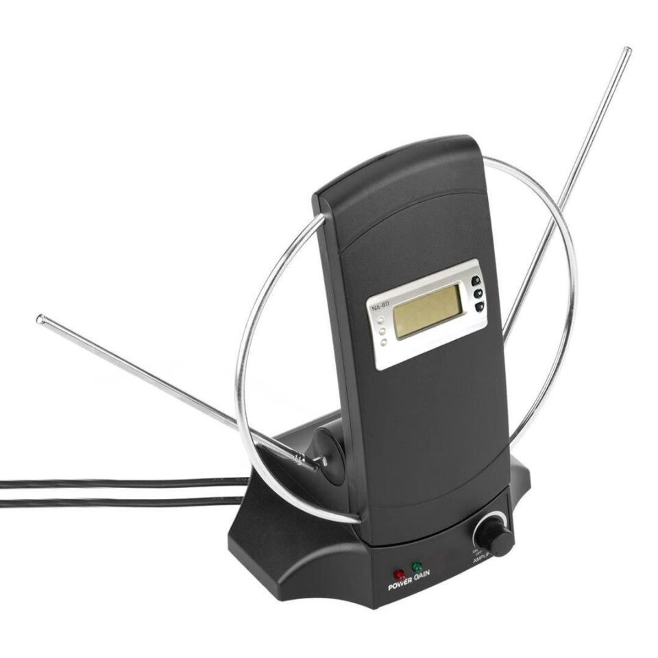 Powermaster Saatli UHF-VHF TV Üstü Anten İç Mekan TV Anteni