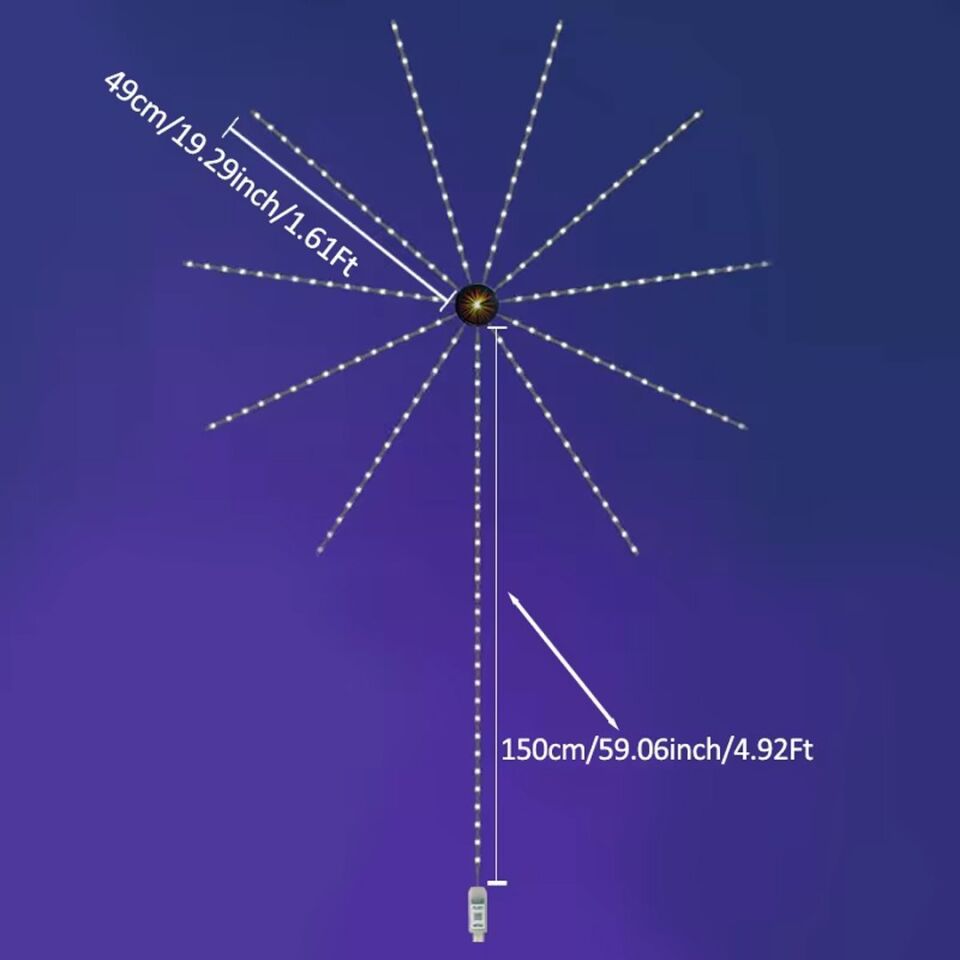 Sunup SN-22231 Bluetooth Sese Duyarlı Havai Fişek LED Seti