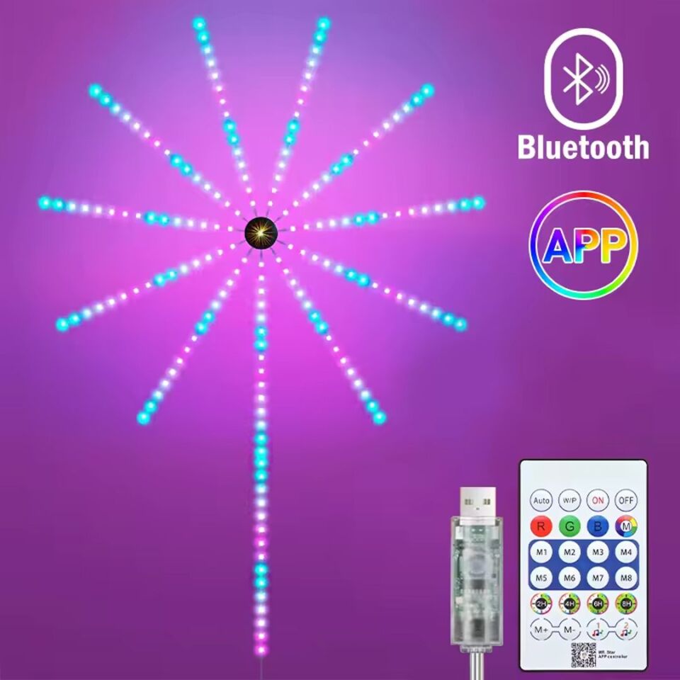 Sunup SN-22231 Bluetooth Sese Duyarlı Havai Fişek LED Seti