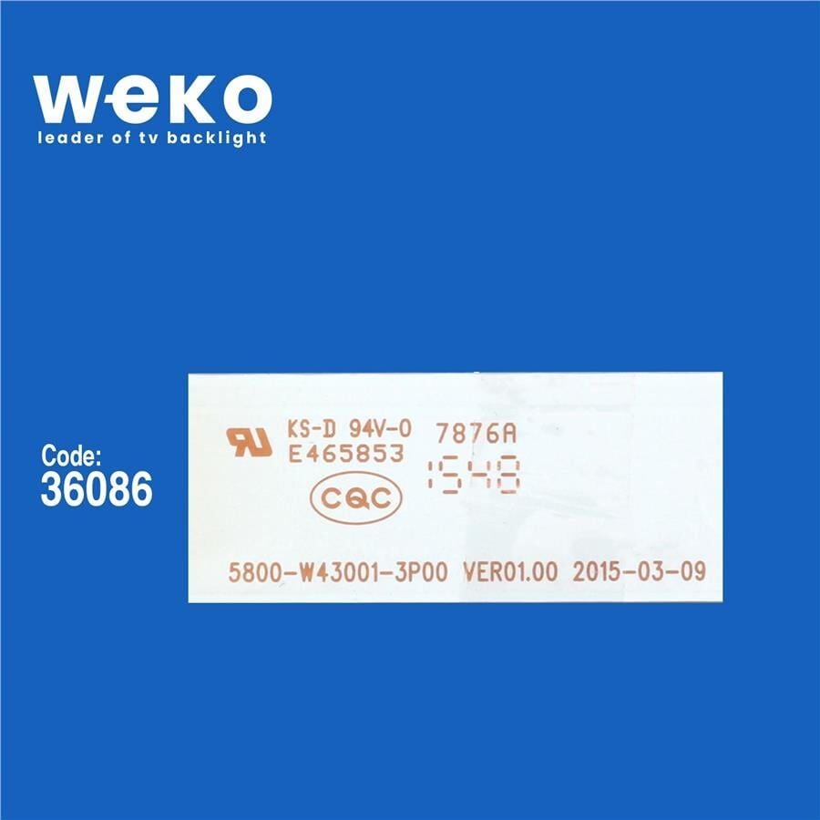 Wkset-5606 36086X8 5800-W43001-3P00 Ver01.00 8 Adet Led Bar