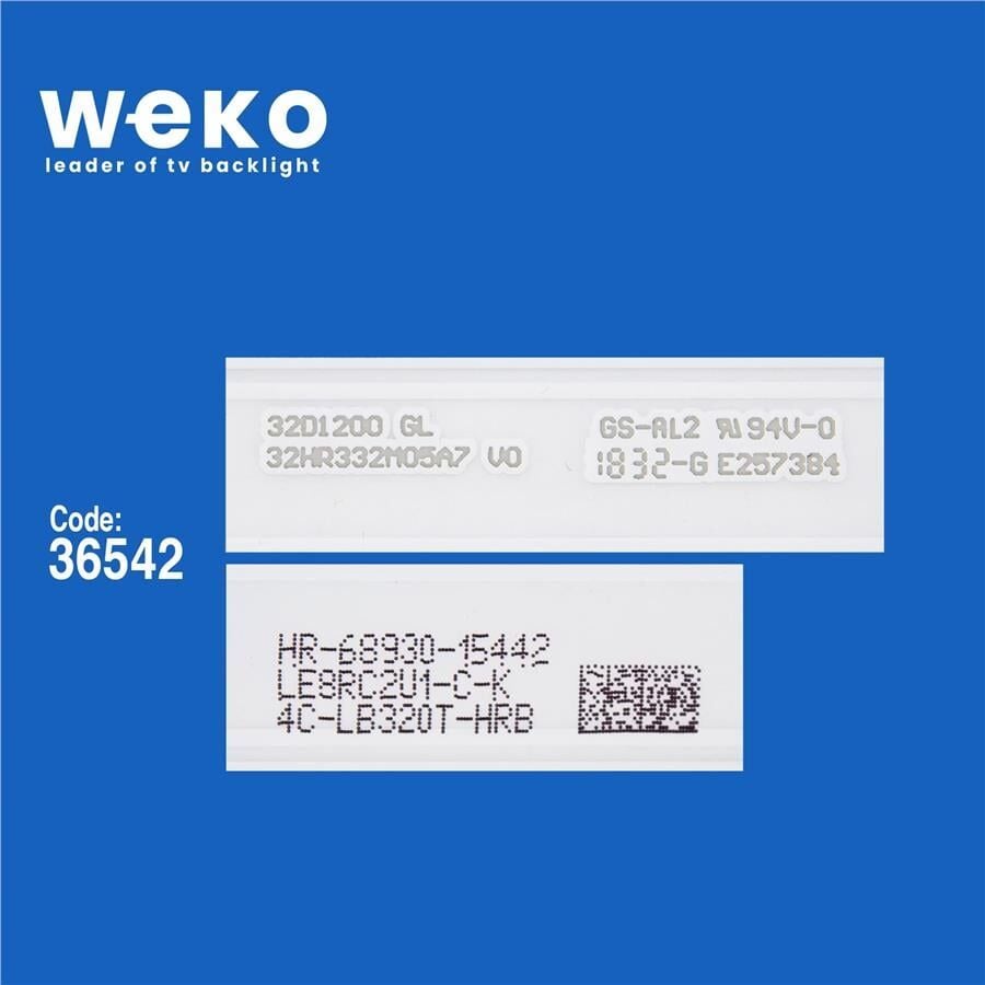 Wkset-5630 36542X2 32Hr332m05a7 V0  32D1200 Gl 2 Adet Led Bar 3V