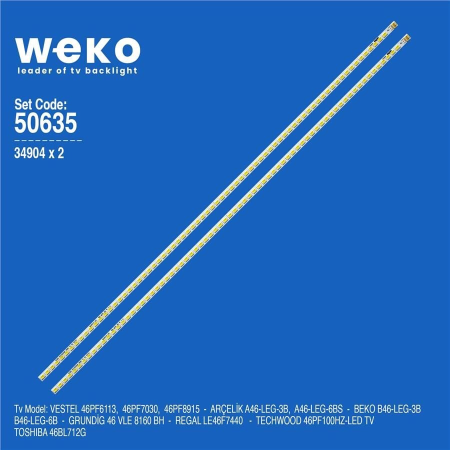 Wkset-5635 34904X2 Sled 2011Sgs46 5630 72 H1 Rev0 2 Adet Led Bar (72Led)