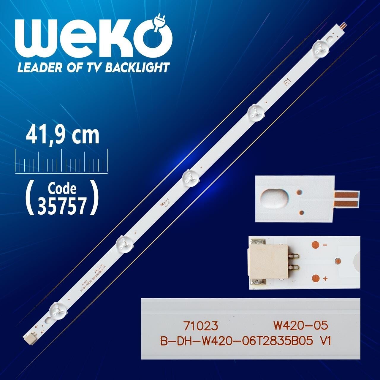 42'' ROW2.1 REV 0.6 1 R1-TYPE 6916L-1215A - 41.9 Cm 5 Ledli - (WK-1225) Tv Led Bar