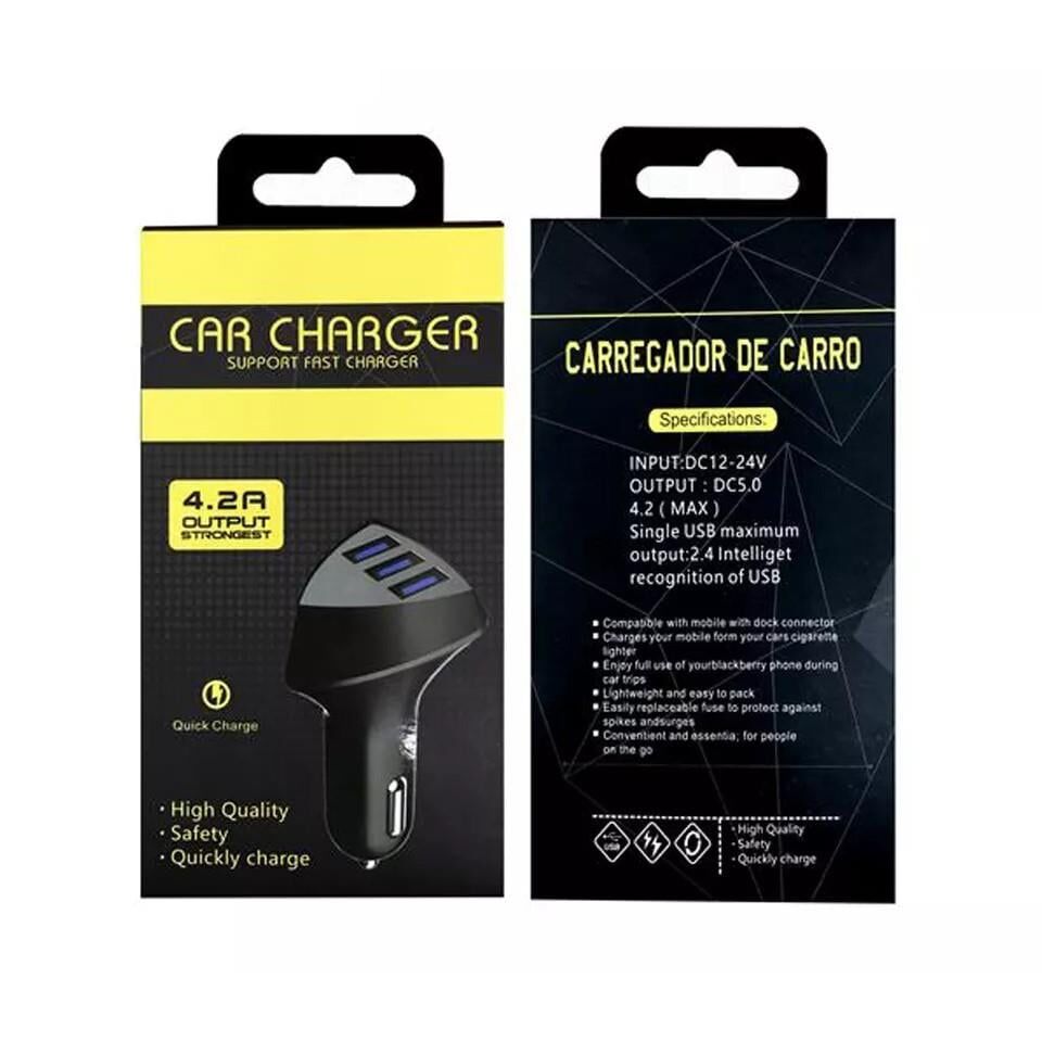 Powermaster 4.2 Amper 3Xusb Çakmaklık Hızlı Araç Şarj Cihazı