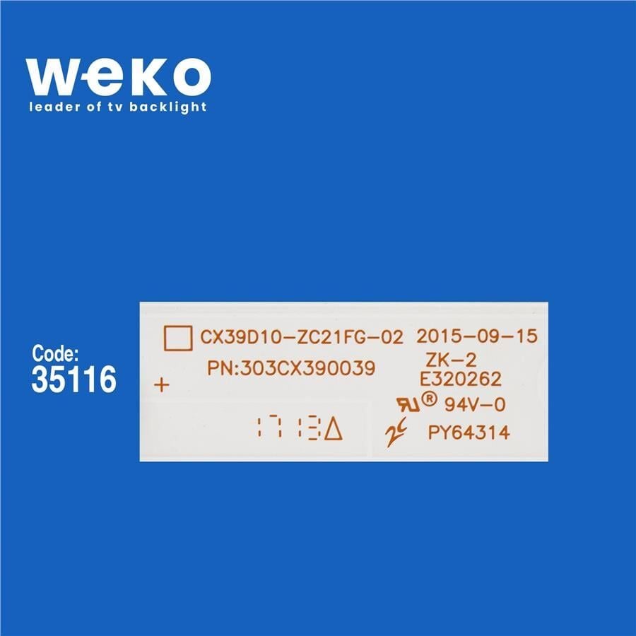 Wkset-5649 35116X4 Cx39d10-Zc21fg-02 Pn:303Cx390039 4 Adet Led Bar