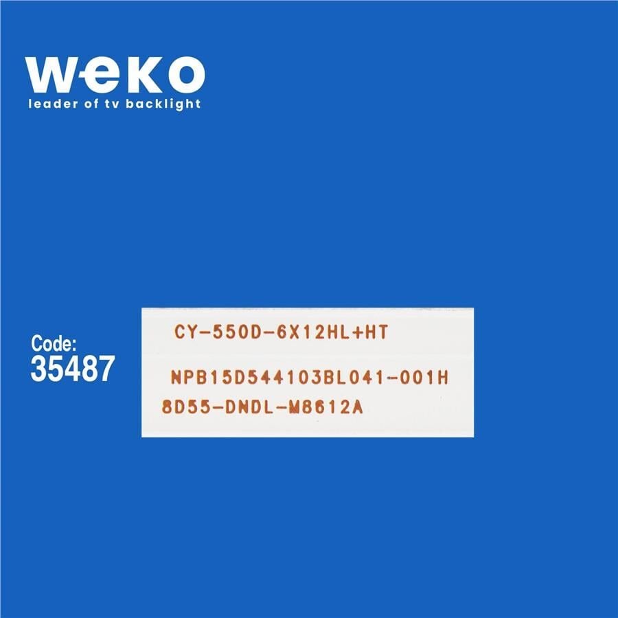 Wkset-5656 35487X12 Cy-550D-6X12-Hl+Ht - Npb15d544103bl041-001H 12 Adet Led Bar