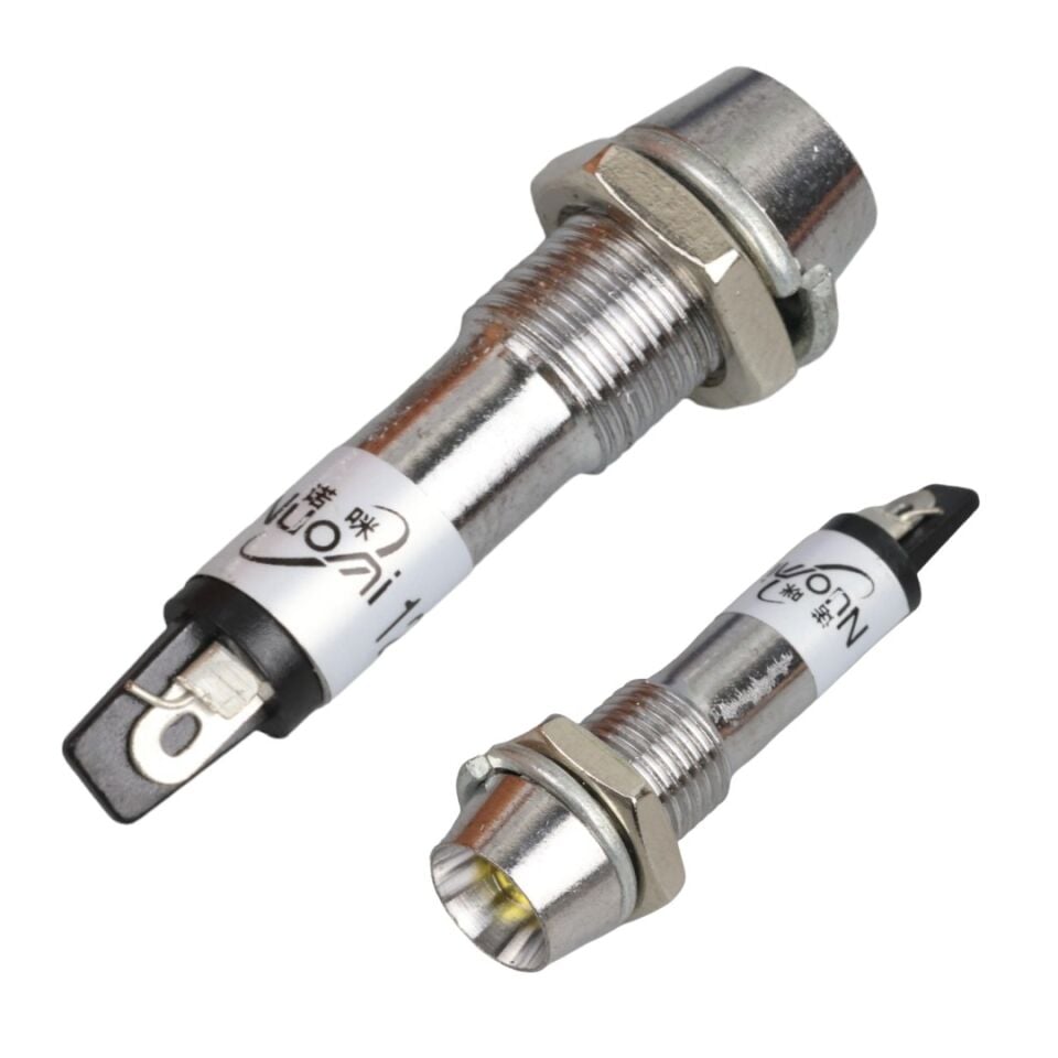 Powermaster IC-225 Sinyal Lambası 8Mm Metal 12 Volt