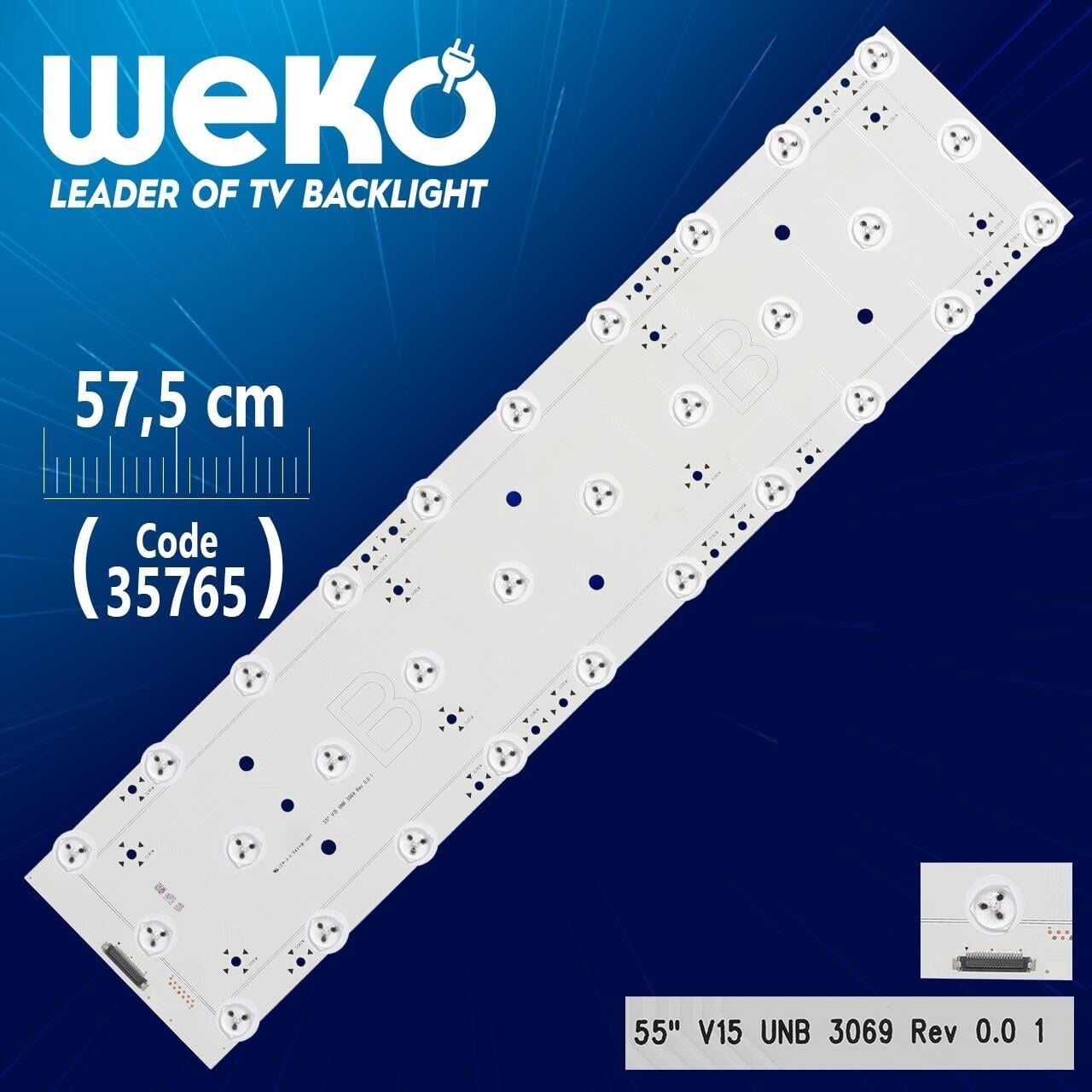 55'' V15 UNB 3069 REV 0.0 1 B - 57.5 Cm 30 Ledli - WK-1233 Led Tv Bar