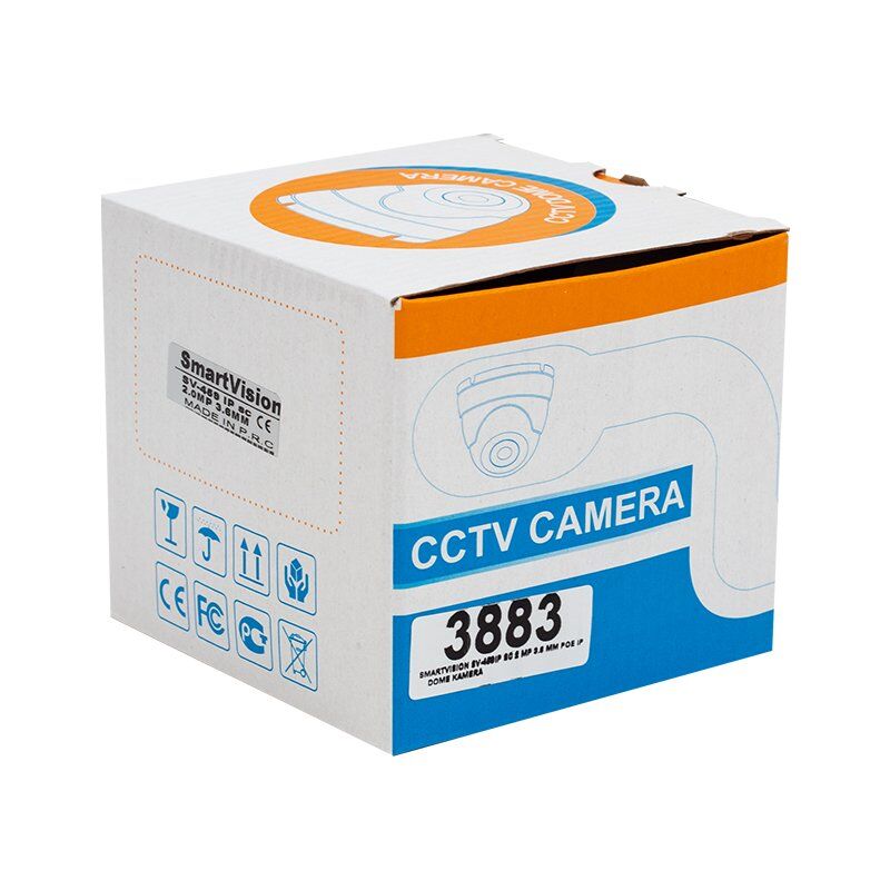 Smartvision SV-459IP 2 MP 3.6 Mm Poe IP Dome Kamera