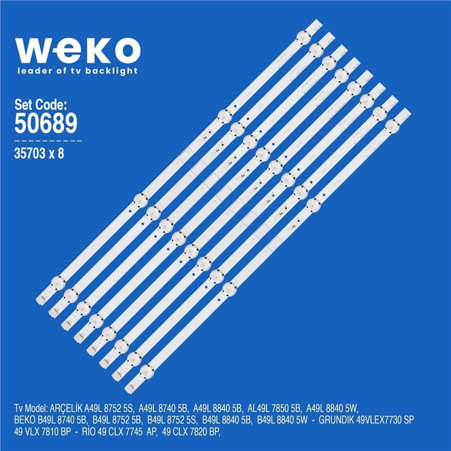 Wkset-5689 35703X8 Arcelık 49 Drt_Rev0.1 - Zva65600-Aa 8 Adet Led Bar