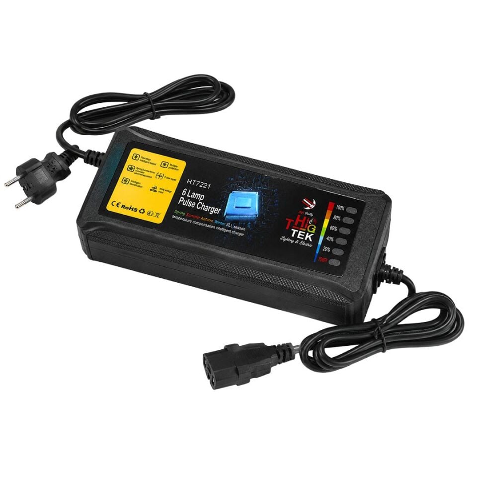 Hightek HT-7221 36 Volt 20 Amper Elektrikli Bisiklet - Motosiklet Şarj Adaptörü