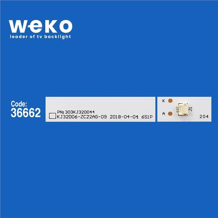 Wkset-5691 36662X2 Dled32hd 2X6 0005 D19 2 Adet Led Bar (6V6led57cm)