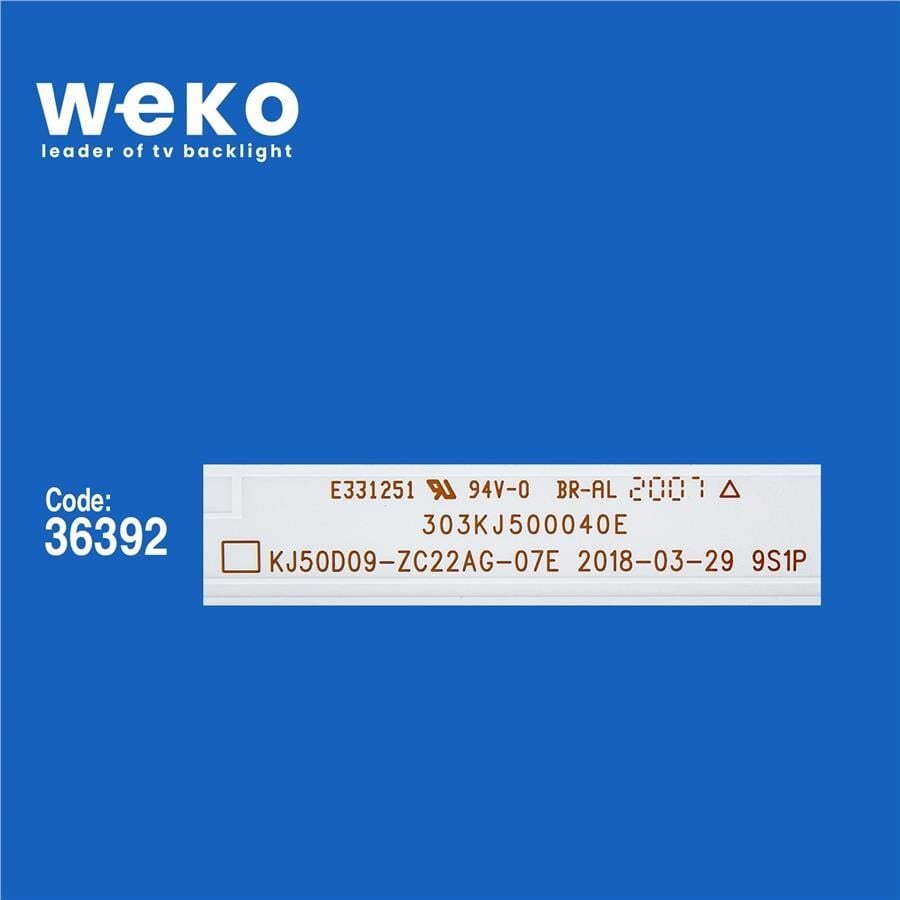 Wkset-5703 36392X4 Kj50d09-Zc22ag-07E 2018-03-29 9S1P 303Kj500040a 4 Adet Led Bar