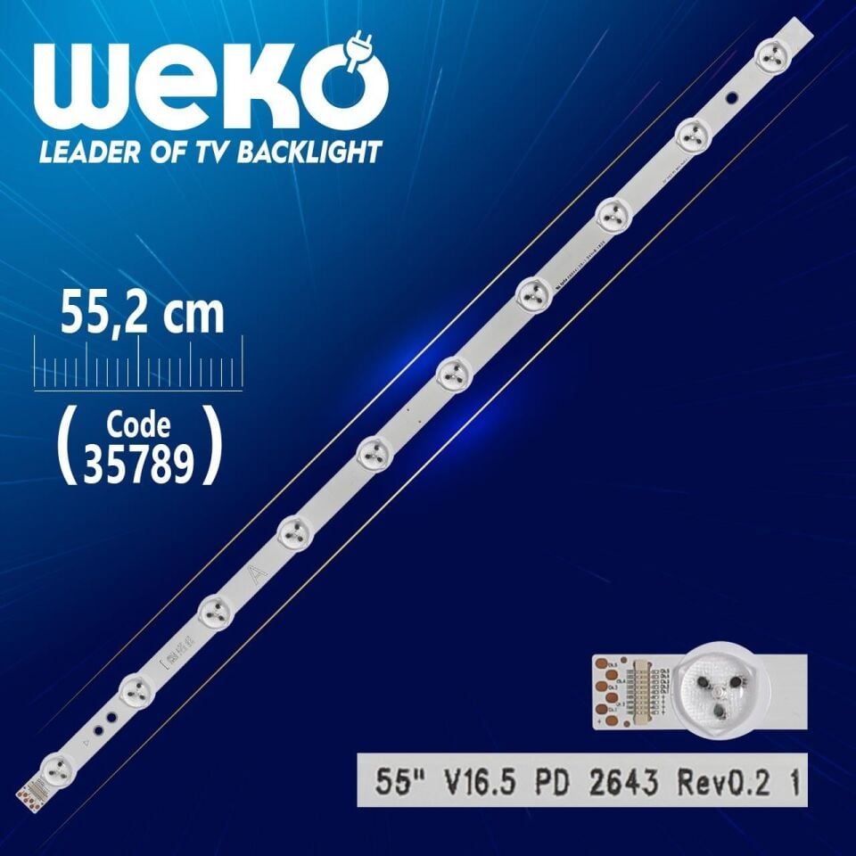 55'' V16.5 PD 2643 REV0.2 1 - A - 58.4 Cm 10 Ledli - WK-1255 Led Tv Bar