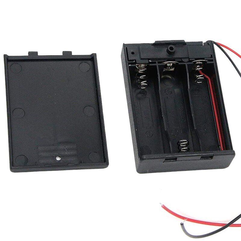 Powermaster IC-233E 3'lü AA Kapaklı Switch'li Pil Yuvası