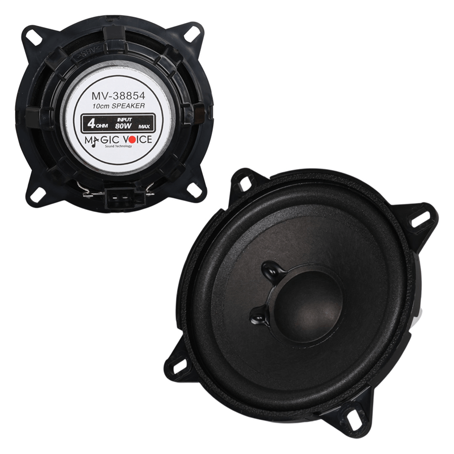 Magicvoice MV-38854  OHM 80Watt 10CM Tekli Oto Hoparlör