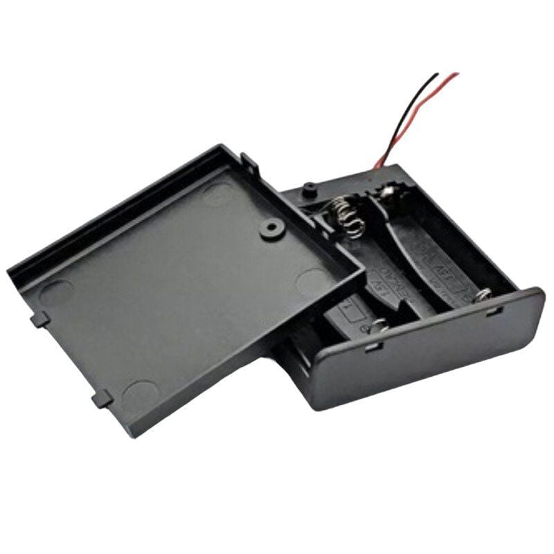 Powermaster IC-233F 4'lü AA Kapaklı Switch'li Pil Yuvası