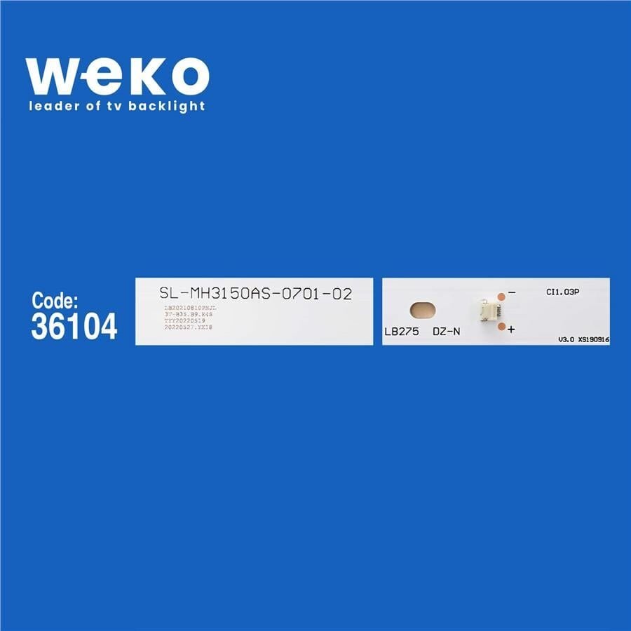 Wkset-5739 36104X3 Sl-Mh3150as-0701-02 2201-Mh31528-0701Sv4 3 Adet Led Bar