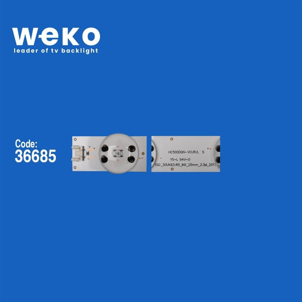 Wkset-5767 36685X3 Ssc_50Uk63/65_Inx_25Mm_2.3P1_20171120 Hc500dqn-Vcur/L 3 Adet Led Bar