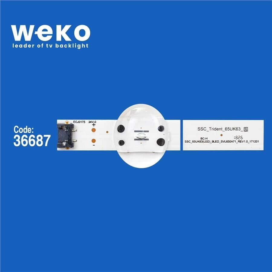 Wkset-5769 36687X4 Lg Innotek Trıdent 65Inch 65Uk63 Led Array_Rev0.0_180626_3Pcm00797a 4 Adet Led Bar