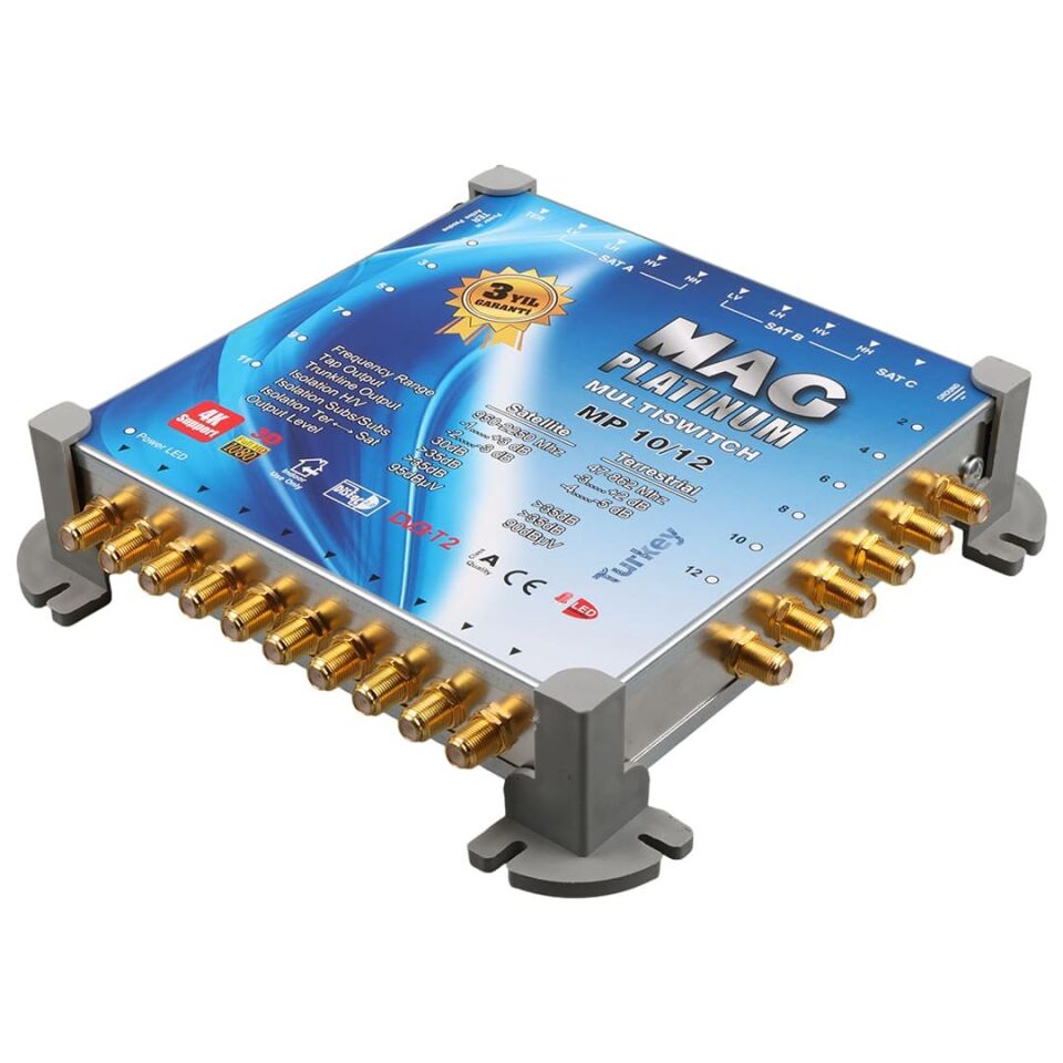 MAG Platinum MP 10/12 Multiswitch Merkezi Uydu Santrali