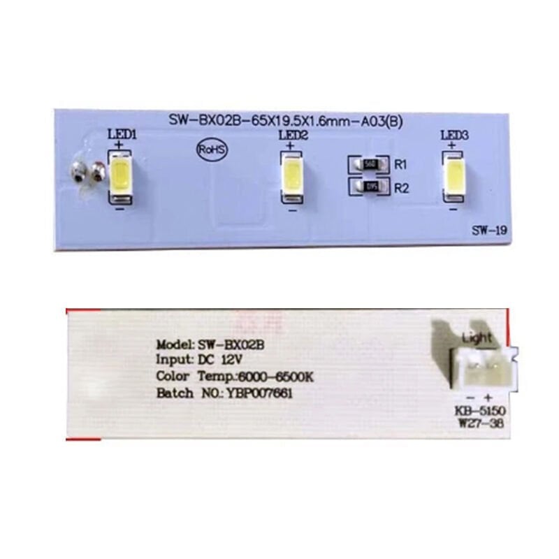 Buzdolabı İç Aydınlatma Ledi SW-BX02B-65X19.5X1.6MM-A03(B)