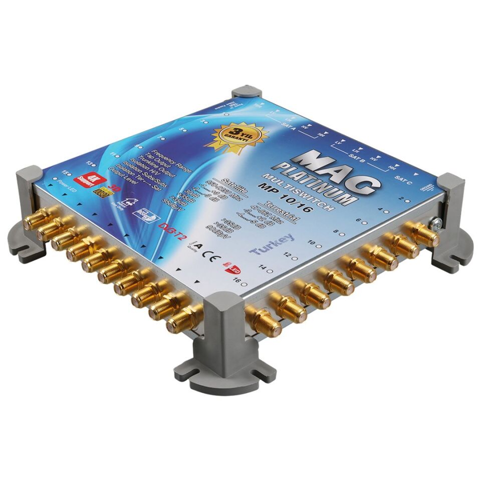 MAG Platinum MP 10/16 Multiswitch Merkezi Uydu Santrali