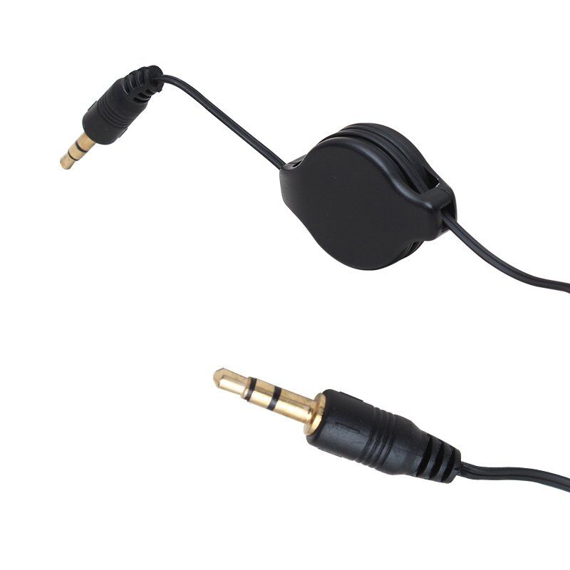 Powermaster Makaralı 3.5 Mm Stereo Erkek-Erkek Aux Kablo