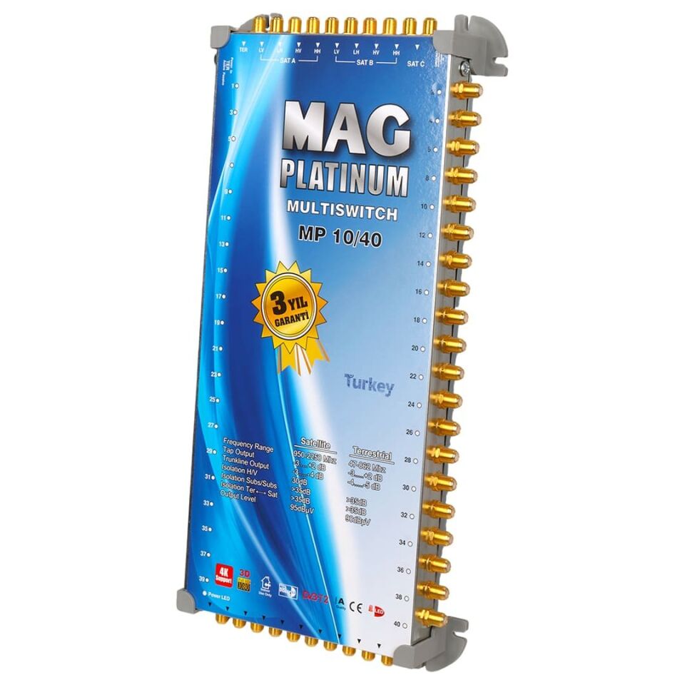 MAG Platinum MP 10/40 Multiswitch Merkezi Uydu Santrali