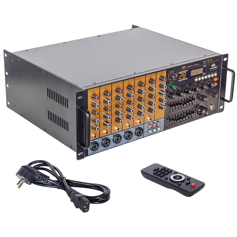 Magicvoice MV-1215 USB-BT-UK 6 Zon Trafolu Küp Mixer Anfi