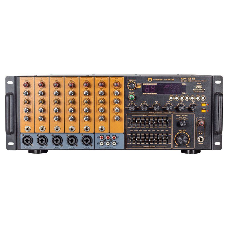 Magicvoice MV-1215 USB-BT-UK 6 Zon Trafolu Küp Mixer Anfi