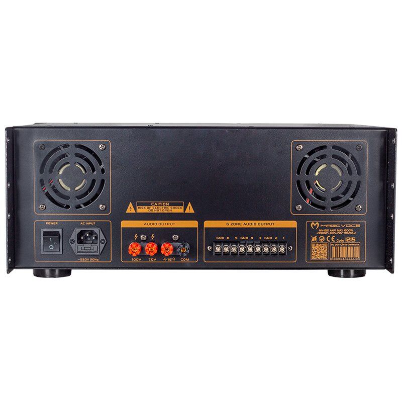Magicvoice MV-1215 USB-BT-UK 6 Zon Trafolu Küp Mixer Anfi