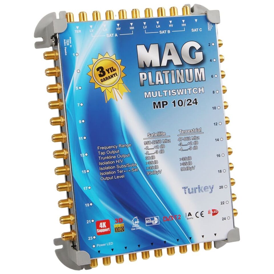 MAG Platinum MP 10/24 Multiswitch Merkezi Uydu Santrali