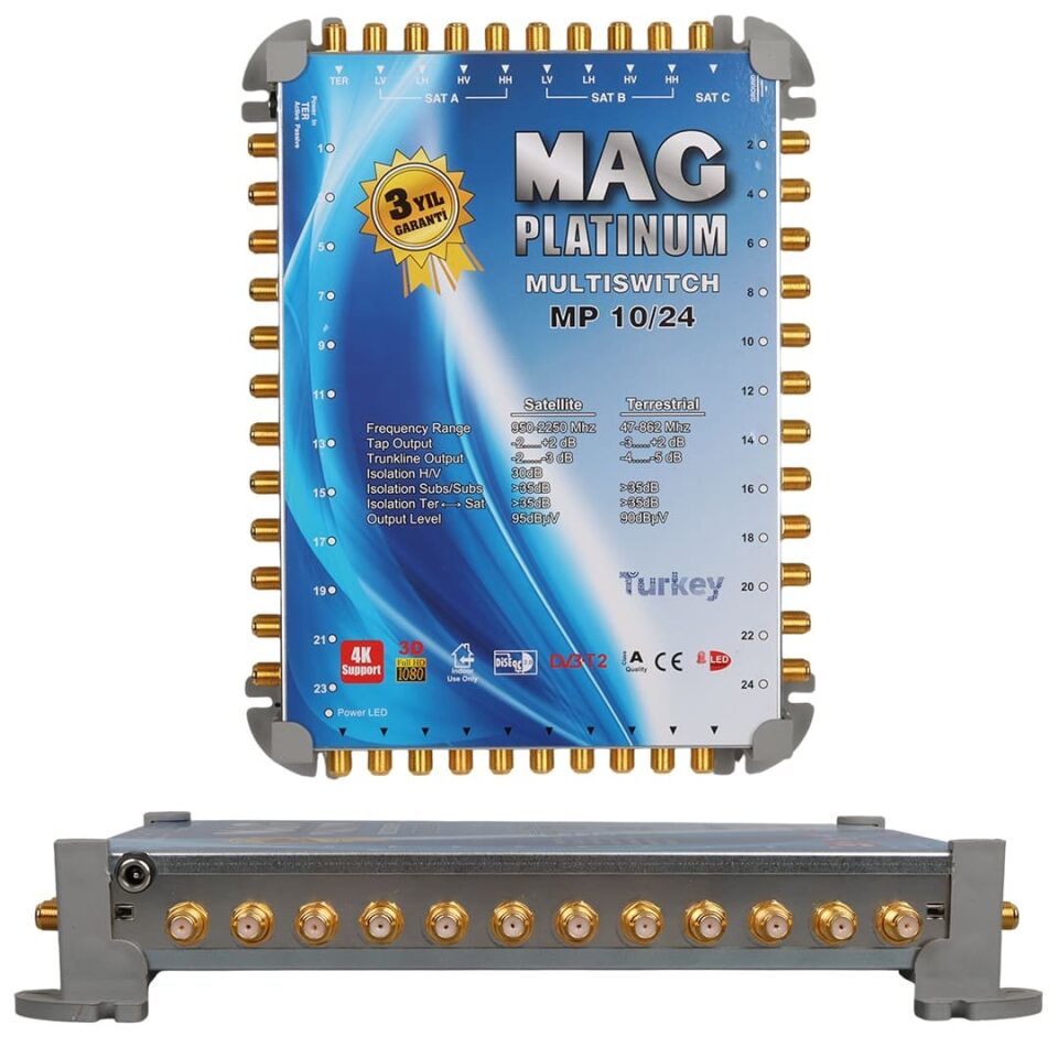 MAG Platinum MP 10/24 Multiswitch Merkezi Uydu Santrali
